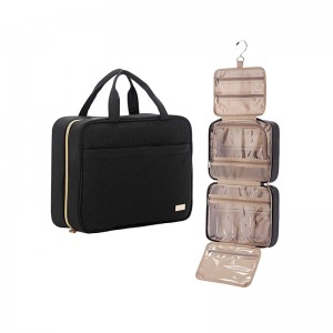 Hanging Travel Toiletry Bags Large Cosmetic Holder for Brushes Set Portable Makeup Organizer