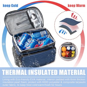 Isolierte, auslaufsichere, weiche Kühltasche, tragbare Strand-Kühltasche für Mittagessen, Lebensmittel, Picknick, Reisen, Einkaufen, Camping