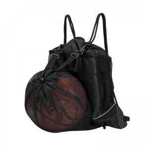 Basketball Backpack with Detachable Ball Mesh Foldable Soccer Backpack Gym Bag for Baseball Volleyball Yoga