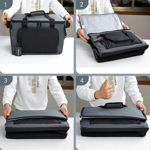 Large Cooler Bag with Shoulder Strap Insulated Leakproof Soft Lunch Box