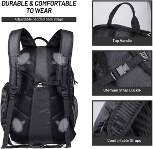 Großer Sport-Basketball-Rucksack für Männer und Frauen mit Laptopfach, ideal für Fußball, Volleyball, Schwimmen, Fitnessstudio, Reisen