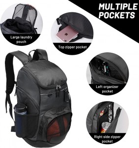 Großer Sport-Basketball-Rucksack für Männer und Frauen mit Laptopfach, ideal für Fußball, Volleyball, Schwimmen, Fitnessstudio, Reisen