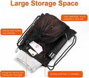 Basketball-Rucksack mit abnehmbarem Ballnetz, faltbarer Fußball-Rucksack, Sporttasche für Baseball, Volleyball, Yoga