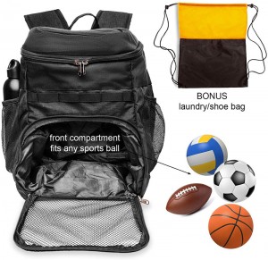 Mochila de baloncesto con compartimento para pelotas, bolsa deportiva para gimnasio de pelotas de fútbol, ​​al aire libre, viajes