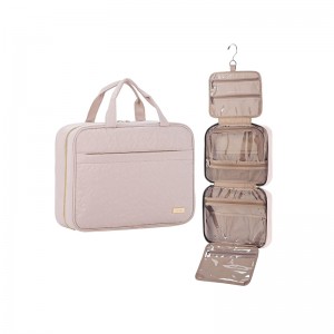 Hanging Travel Toiletry Bags Large Cosmetic Holder for Brushes Set Portable Makeup Organizer