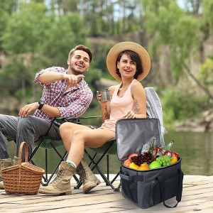 Large Cooler Bag with Shoulder Strap Insulated Leakproof Soft Lunch Box