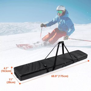High Quality OEM Accept Ski Cover Bag for Air Travel Ski Cover Bag for Air Travel Suitable for 1 Board or 2 Sets of Skis