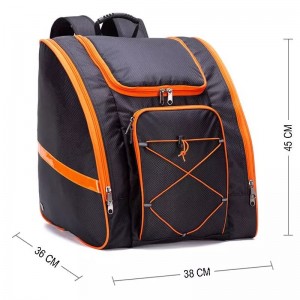 Ski Boots Bag Travel Backpack For Stores Gear Including Jacket, Helmet, & Accessories